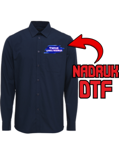 Męska koszula ODZIEŻ REKLAMOWA NADRUK DTF Logo grafika 20sztuk
