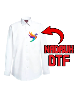 Koszula męska firmowa PERSONALIZACJA NADRUK DTF Twoja grafika 10 SZT