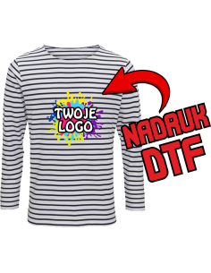 Męski Long Sleeve firmowa PERSONALIZACJA NADRUK DTF Twoja grafika 10 SZT