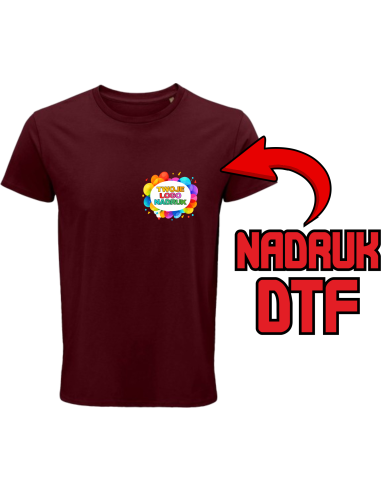Męska koszulka ODZIEŻ REKLAMOWA NADRUK DTF Logo grafika 20sztuk