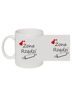 Zestaw Kubków – Żona Rządzi Mąż Wymiata Gotowy Projekt