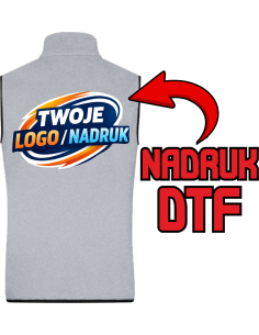 Męska kamizelka polarowa firmowa PERSONALIZACJA NADRUK DTF Twoja grafika 10 SZT
