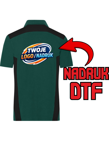 Męska polówka ODZIEŻ REKLAMOWA NADRUK DTF Logo grafika 20sztuk