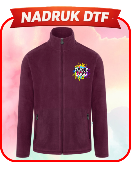 Męska bluza z polaru firmowa PERSONALIZACJA NADRUK DTF Twoja grafika 10 SZT