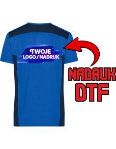 Męska koszulka robocza ODZIEŻ REKLAMOWA NADRUK DTF Logo grafika 20sztuk