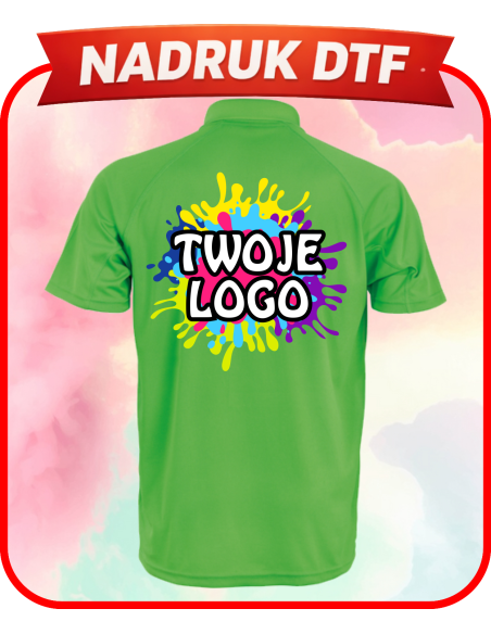 Koszulka polo ODZIEŻ REKLAMOWA NADRUK DTF Logo grafika 20sztuk