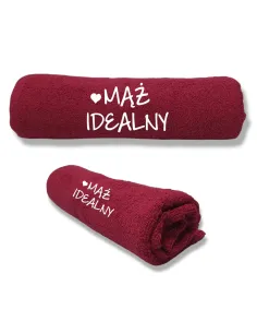 Duże Ręczniki z Twoim Haftem Mąż Idealny Męża z Haftem