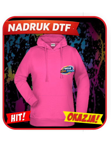 odzież reklamowa DTF logo trwały nadruk pełny kolor