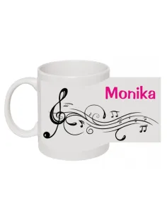 Kubek z Nadrukiem Muzycznym Imieniem Personalizowane Kubki