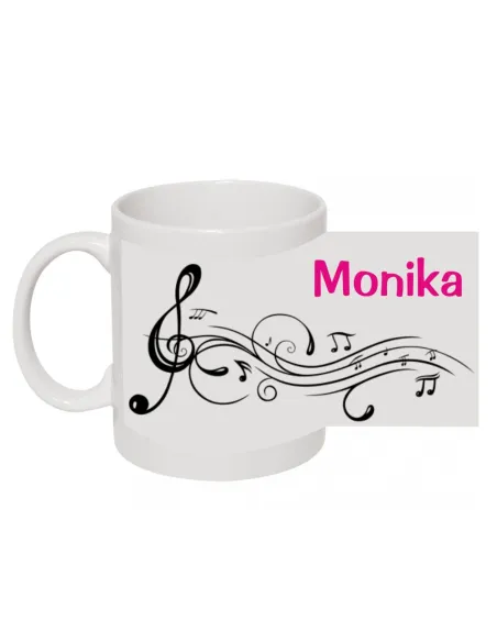 Kubek z Nadrukiem Muzycznym Imieniem Personalizowane Kubki