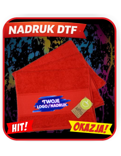 Ręcznik bawełniany odzież reklamowa DTF logo trwały nadruk pełny kolor