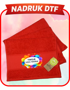Ręcznik bawełniany firmowa PERSONALIZACJA NADRUK DTF Twoja grafika 10 SZT