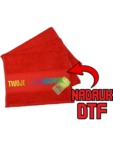 Ręcznik bawełniany ODZIEŻ REKLAMOWA NADRUK DTF Logo grafika 20sztuk