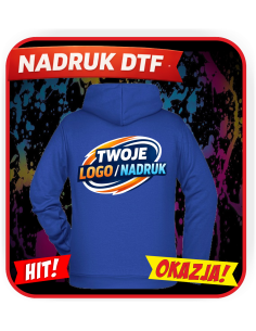 Bluza z kapturem firmowa PERSONALIZACJA NADRUK DTF Twoja grafika 10 SZT
