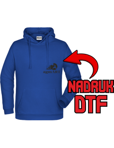 Bluza z kapturem ODZIEŻ REKLAMOWA NADRUK DTF Logo grafika 20sztuk