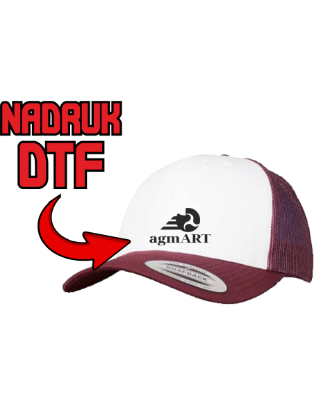 Czapka z daszkiem ODZIEŻ REKLAMOWA NADRUK DTF Logo grafika 20sztuk