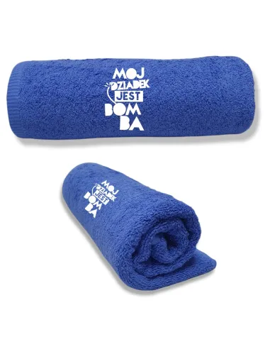 Duże Ręczniki z Twoim Haftem Prezent Dziadka dla Dziadka