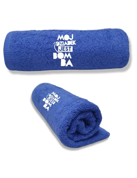 Duże Ręczniki z Twoim Haftem Prezent Dziadka dla Dziadka