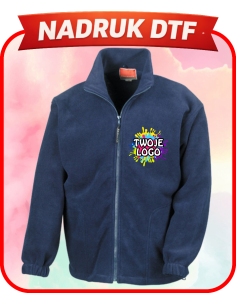 Polar unisex odzież reklamowa DTF logo trwały nadruk pełny kolor