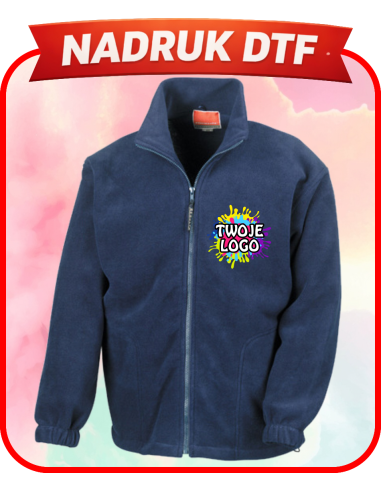 Polar unisex odzież reklamowa DTF logo trwały nadruk pełny kolor