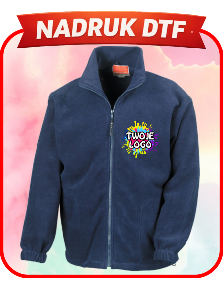 Polar unisex odzież reklamowa DTF logo trwały nadruk pełny kolor