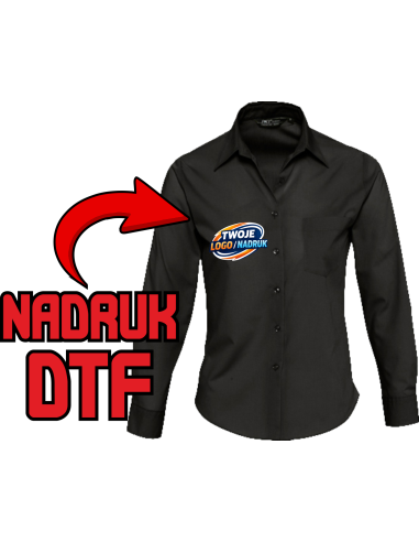 Bluzka koszulowa ODZIEŻ REKLAMOWA NADRUK DTF Logo grafika 20sztuk
