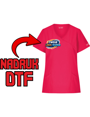 Damska dopasowana tunika ODZIEŻ REKLAMOWA NADRUK DTF Logo grafika 20sztuk