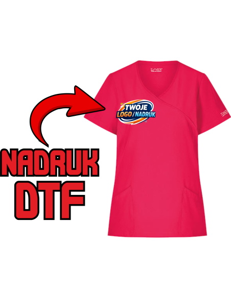 Damska dopasowana tunika ODZIEŻ REKLAMOWA NADRUK DTF Logo grafika 20sztuk
