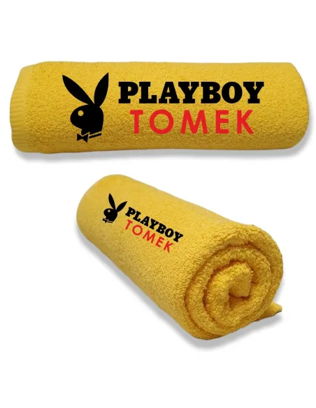 Ręcznik z Haftem Prezent Faceta Męża Playboy dla Faceta