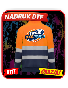 Bluza z półzamkiem ODZIEŻ REKLAMOWA NADRUK DTF Logo grafika 20sztuk