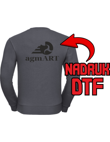 Bluza męska odzież reklamowa DTF logo trwały nadruk pełny kolor
