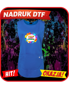Wielofunkcyjna tunika odzież reklamowa DTF logo trwały nadruk pełny kolor