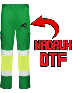 Spodnie z wieloma kieszeniami ODZIEŻ REKLAMOWA NADRUK DTF Logo grafika 20sztuk