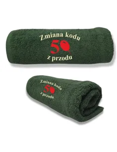 Ręcznik z Haftem Prezent Urodziny Zmiana Kodu na Prezent