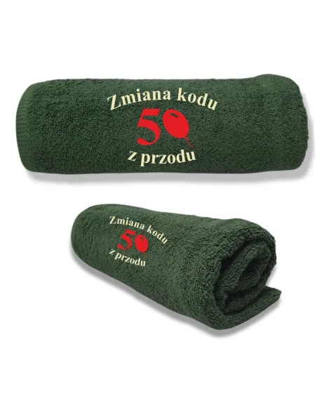 Ręcznik z Haftem Prezent Urodziny Zmiana Kodu na Prezent