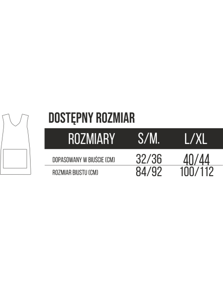 Tunika bez rękawów ODZIEŻ REKLAMOWA NADRUK DTF Logo grafika 20sztuk