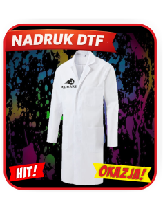 Fartuch Unisex odzież reklamowa DTF logo trwały nadruk pełny kolor