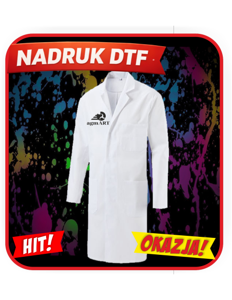 Fartuch Unisex odzież reklamowa DTF logo trwały nadruk pełny kolor