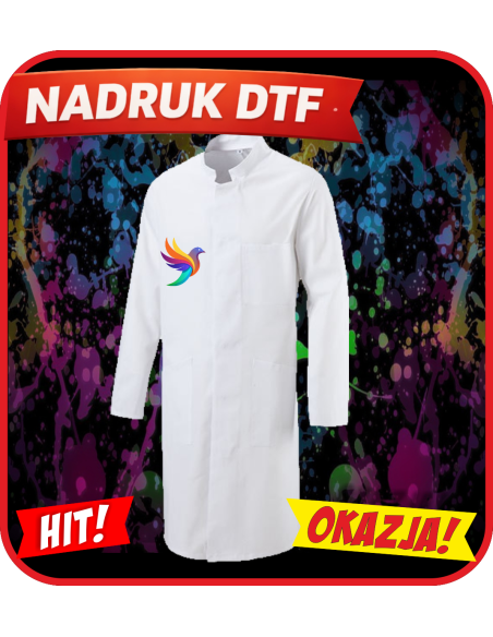 Damski Fartuch ODZIEŻ REKLAMOWA NADRUK DTF Logo grafika 20sztuk
