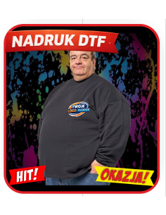 Bluza unisex supersize odzież reklamowa DTF logo trwały nadruk pełny kolor