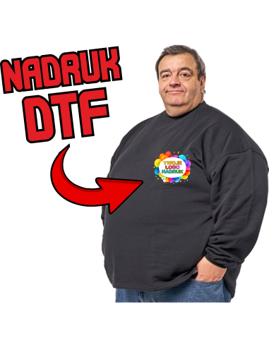 Bluza unisex supersize ODZIEŻ REKLAMOWA NADRUK DTF Logo grafika 20sztuk