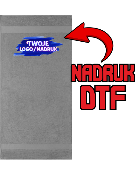 Ręcznik prysznicowy ODZIEŻ REKLAMOWA NADRUK DTF Logo grafika 20sztuk