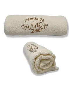 Ręcznik z Haftem – Duży Ręcznik Haftem Prezent Koleżanki