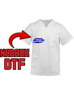 Tunika unisex ODZIEŻ REKLAMOWA NADRUK DTF Logo grafika 20sztuk