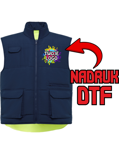 Bezrękawnik kamizelka ODZIEŻ REKLAMOWA NADRUK DTF Logo grafika 20sztuk