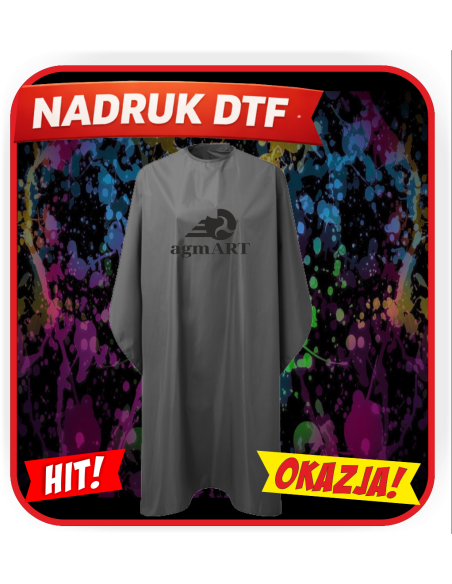 Wodoodporna peleryna odzież reklamowa DTF logo trwały nadruk pełny kolor