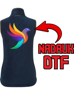 Damski bezrękawnik ODZIEŻ REKLAMOWA NADRUK DTF Logo grafika 20sztuk