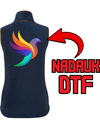Damski bezrękawnik ODZIEŻ REKLAMOWA NADRUK DTF Logo grafika 20sztuk