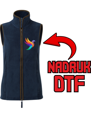 Damski bezrękawnik ODZIEŻ REKLAMOWA NADRUK DTF Logo grafika 20sztuk