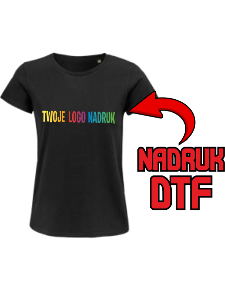 T-shirt z okrągłym dekoltem ODZIEŻ REKLAMOWA NADRUK DTF Logo grafika 20sztuk